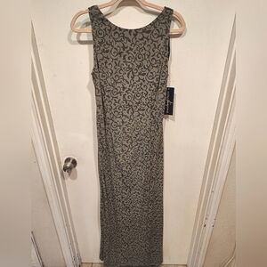 JS Collections Gold Sparkle Formal Column Maxi Dress 14- Low Back Y2K Fairy Prom